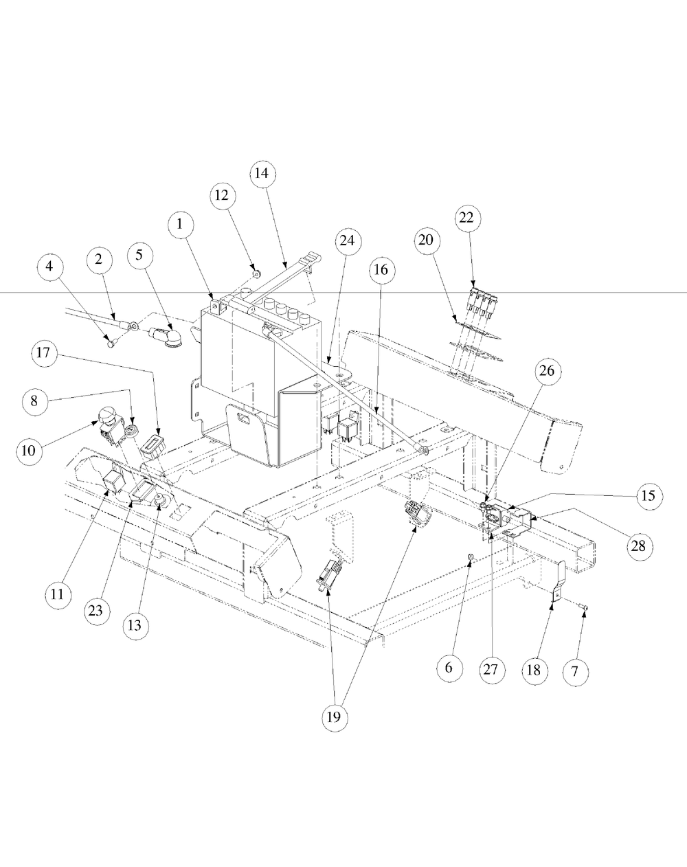 Electrical Assembly Kawasaki Diagram and Parts List for M60-KW LC-53BB5GFX750-29HP-DFI-OHV-LC Cub Cadet Lawn Tractor